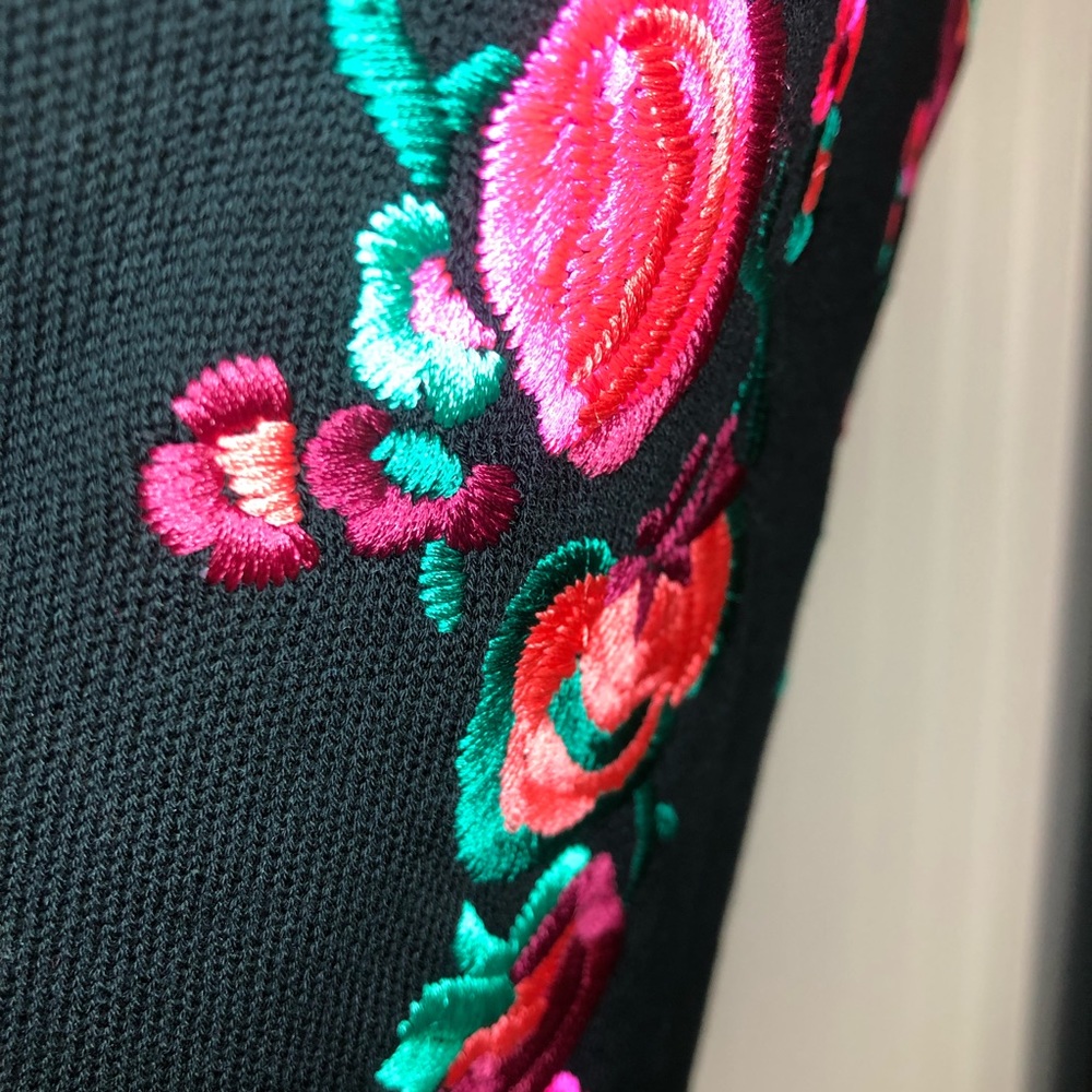 Nanette Lepore Floral Knit Embroidered Cutout Mini Dress XS - Picture 7 of 15